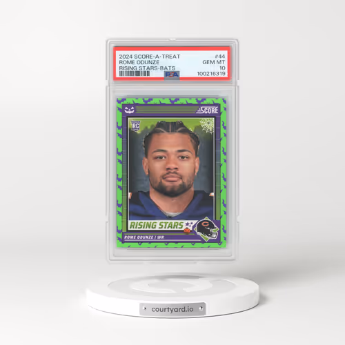 2024 Panini Score-A-Treat Rising Stars #44 Rome Odunze - Bats (PSA 10 GEM MINT)