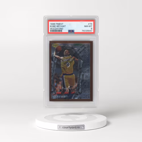 1996 Finest #74 Kobe Bryant - w/Coating (PSA 8 NM-MT)