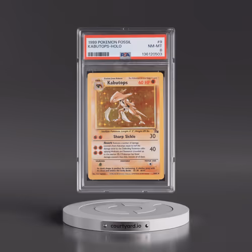 1999 Pokémon Fossil #9 Kabutops - Holo (PSA 8 NM-MT)