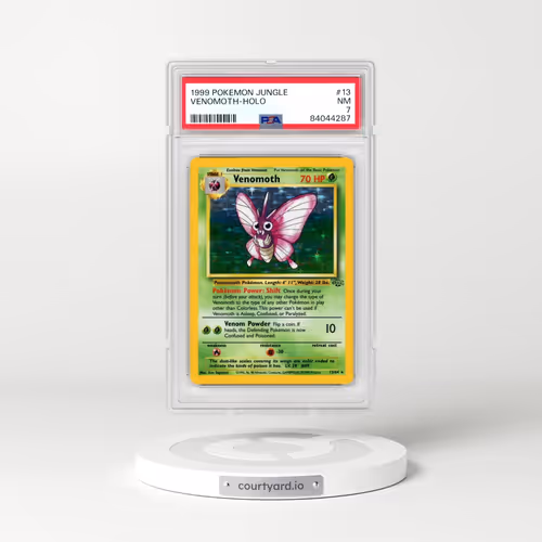 1999 Pokémon Jungle #13 Venomoth - Holo (PSA 7 NM)