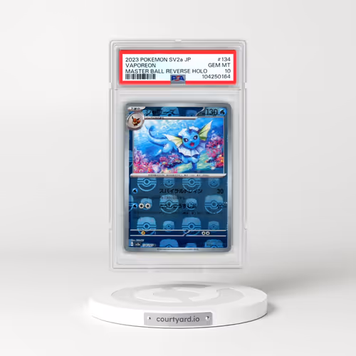 2023 Pokémon Sv2a-Pokemon 151 #134 Vaporeon - Reverse Holo Master Ball (PSA 10 GEM MINT)