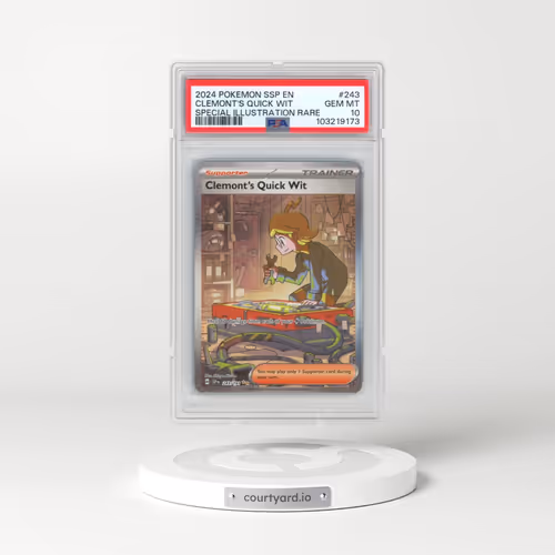 2024 Pokémon Ssp EN-Surging Sparks #243 Clemont's Quick Wit - Special Illustration Rare (PSA 10 GEM MINT)