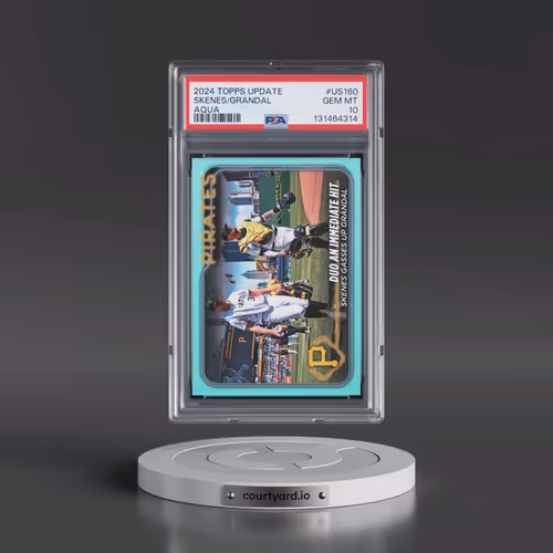 2024 Topps Update #US160 Paul Skenes/Yasmani Grandal - Aqua (PSA 10 GEM MINT)