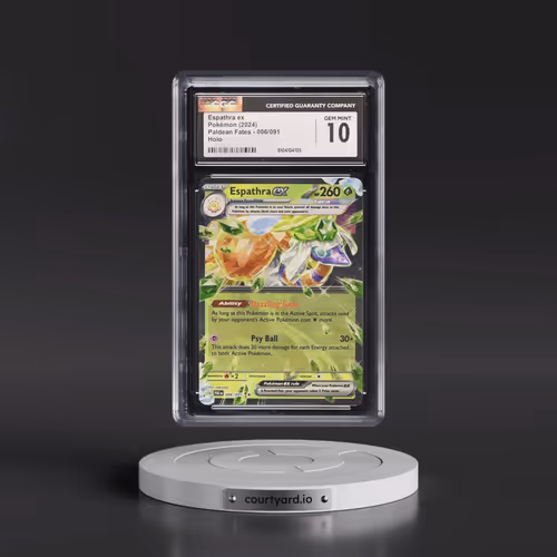 2024 Pokémon Paf EN-Paldean Fates #006 Espathra EX - Holo (CGC 10 GEM MINT)
