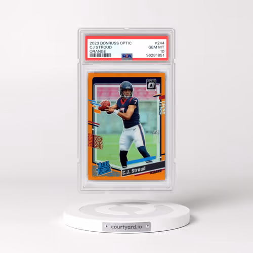2023 Panini Donruss Optic #244 CJ Stroud - Orange (PSA 10 GEM MINT)
