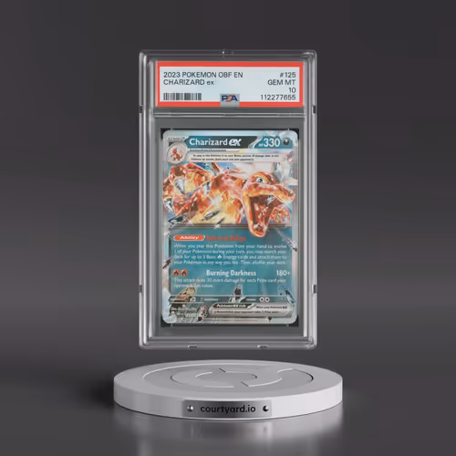 2023 Pokémon Obf EN-Obsidian Flames #125 Charizard EX - Holo (PSA 10 GEM MINT)