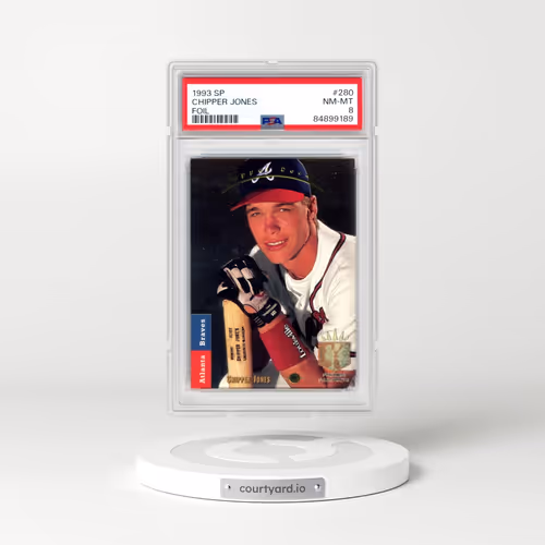 1993 SP #280 Chipper Jones - Foil (PSA 8 NM-MT)