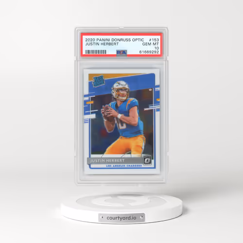 2020 Panini Donruss Optic #153 Justin Herbert (PSA 10 GEM MINT)