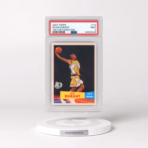2007 Topps #112 Kevin Durant - 1957-58 Variation (PSA 9 MINT)