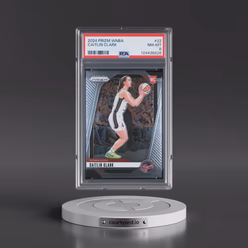 2024 Panini Prizm WNBA #22 Caitlin Clark (PSA 8 NM-MT)