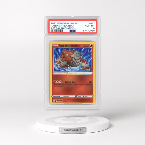 2022 Astral Radiance #027 Radiant Heatran - Holo (PSA 8 NM-MT)