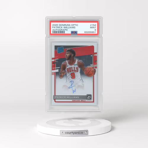 2020 Panini Donruss Optic #154 Patrick Williams - Autograph (PSA 9 MINT)