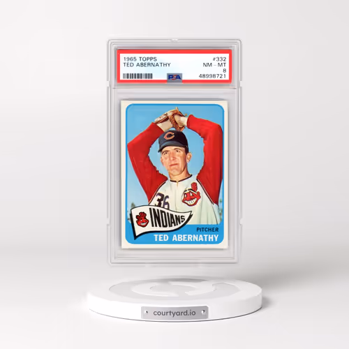 1965 Topps #332 Ted Abernathy (PSA 8 NM-MT)