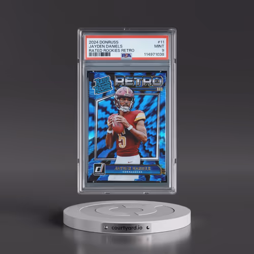 2024 Panini Donruss Rated Rookies Retro #11 Jayden Daniels (PSA 9 MINT)