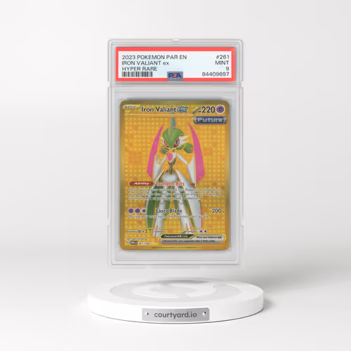 2023 Paradox Rift #261 Iron Valiant EX - Full Art Holo (PSA 9 MINT)