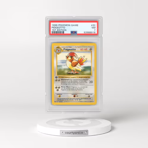 1999 Pokémon Game #22 Pidgeotto - 1st Edition (PSA 7 NM)