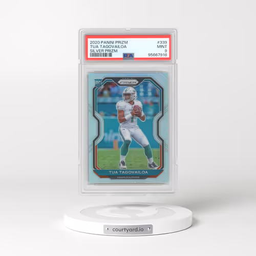 2020 Panini Prizm #339 Tua Tagovailoa - Silver Prizm (PSA 9 MINT)
