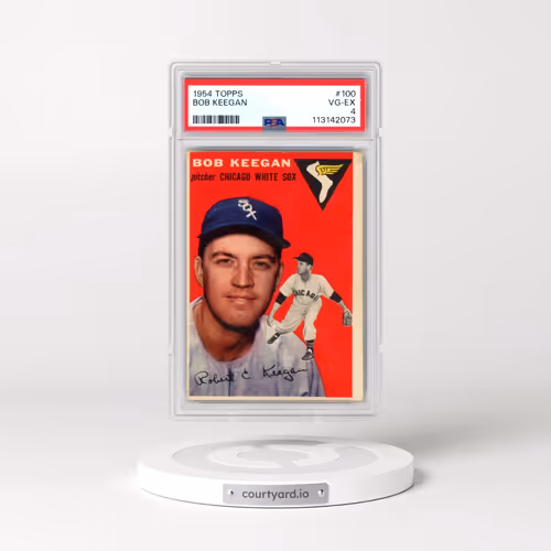 1954 Topps #100 Bob Keegan (PSA 4 VG-EX)