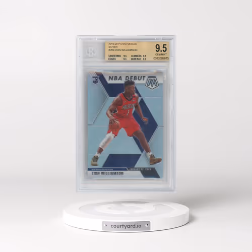 2019 Panini Mosaic #269 Zion Williamson - Silver Prizm (BGS 9.5 GEM MINT)