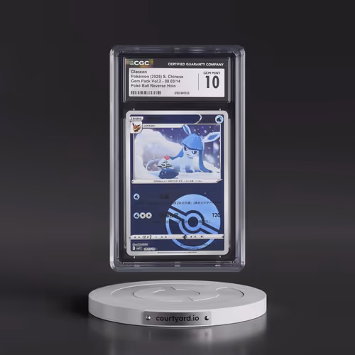 2025 Gem Pack Volume 2 - CBB2C - Simplified #08 03/14 Glaceon - Reverse Holo Poké Ball (CGC 10 GEM M