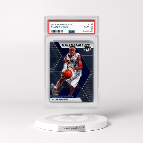 2019 Panini Mosaic #287 Allen Iverson (PSA 10 GEM MINT)