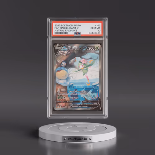 2022 Pokémon Sword & Shield Astral Radiance #163 Hisuian Lilligant V - Holo Full Art (PSA 10 GEM MIN
