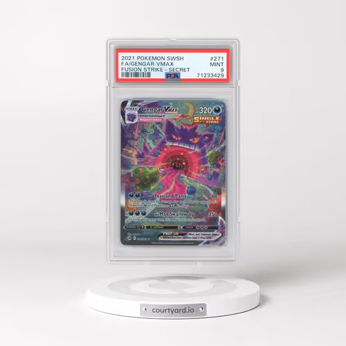 2021 Pokémon Sword & Shield Fusion Strike #271 Gengar Vmax - Full Art Secret (PSA 9 MINT)