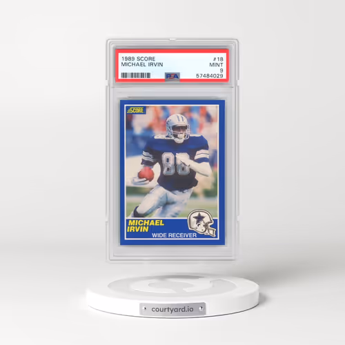 1989 Score #18 Michael Irvin (PSA 9 MINT)