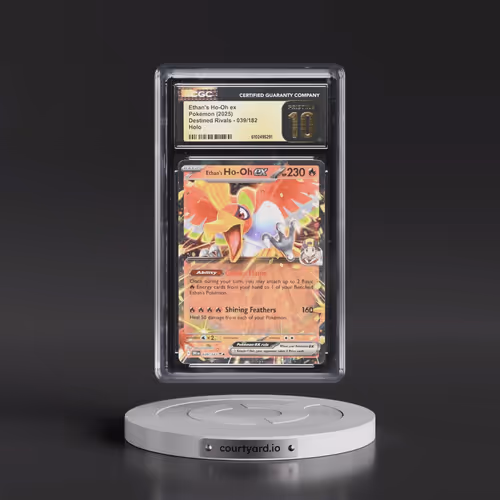 2025 Pokémon Dri EN-Destined Rivals #039 Ethan's HO-Oh EX - Holo (CGC 10 PRISTINE)