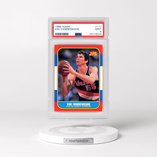 1986 Fleer #117 Kiki Vandeweghe (PSA 9 MINT)