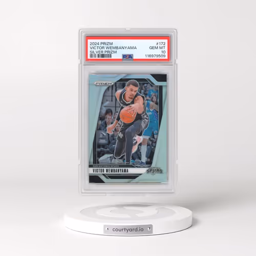 2024 Panini Prizm #172 Victor Wembanyama - Silver Prizm (PSA 10 GEM MINT)