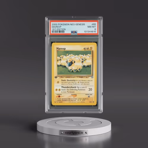 2000 Pokémon Neo Genesis #65 Mareep - 1st Edition (PSA 8 NM-MT)