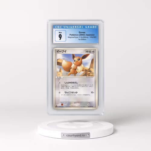 2003 Magma VS Aqua: 2 Ambitions #054/080 Eevee - 1st Edition (CGC 9 MINT)