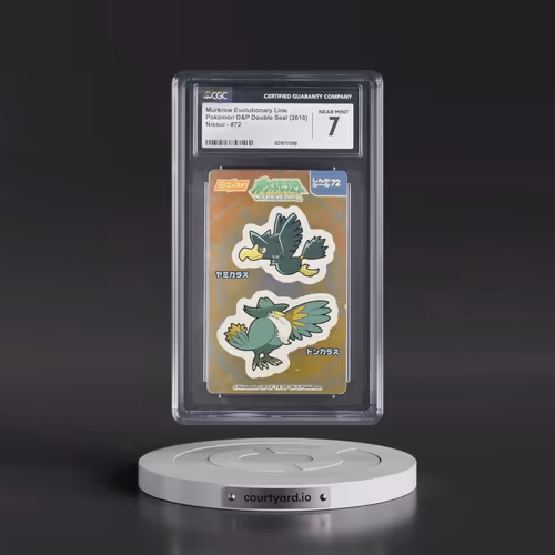 2006 Pokémon DP Double Seal (Nissui) - Japanese #72 Murkrow Evolutionary Line (CGC 7 NM)