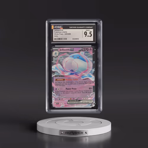 2025 Pokémon Wht EN-White Flare #045 Jellicent EX - Holo (CGC 9.5 MINT+)