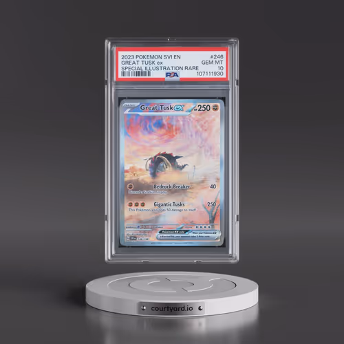 2023 Pokémon Svi EN-Scarlet & Violet #246 Great Tusk EX - Holo Special Illustration Rare (PSA 10 GEM