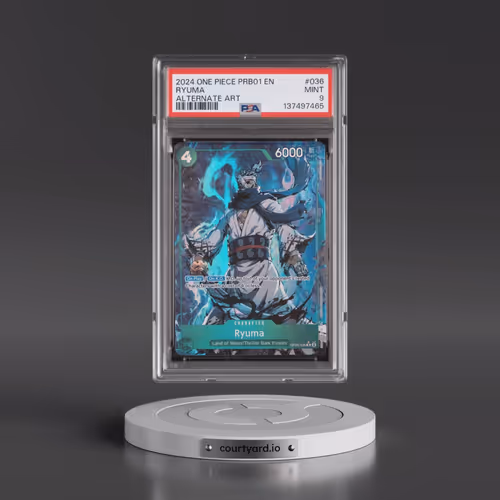 2024 One Piece PRB01-Premium Booster -One Piece Card the Best #036 Ryuma - Alternate Art (PSA 9 MINT
