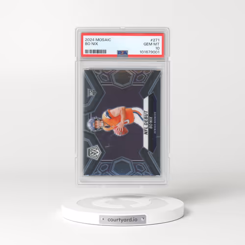 2024 Panini Mosaic #271 Bo Nix (PSA 10 GEM MINT)