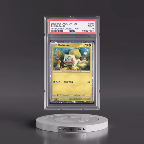 2023 Pokémon Svp EN-SV Black Star Promo #046 Bulbasaur - 151 Poster Collection (PSA 9 MINT)