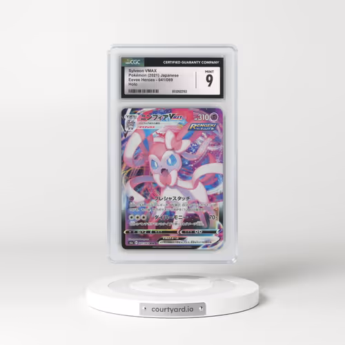 2021 Eevee Heroes #041/069 Sylveon VMAX - Holo (CGC 9 MINT)
