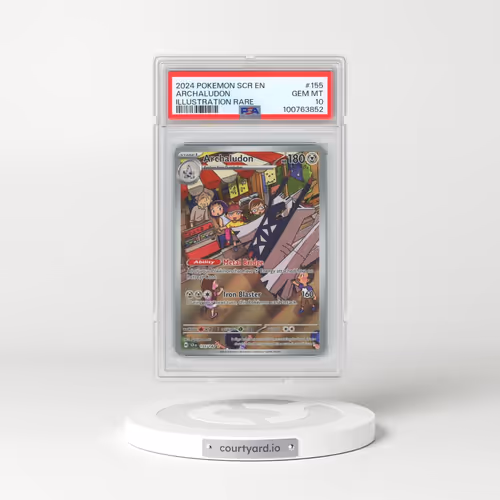 2024 Pokémon Scr EN-Stellar Crown #155 Archaludon - Illustration Rare (PSA 10 GEM MINT)
