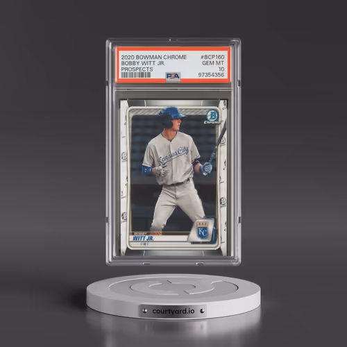 2020 Bowman Chrome Prospects #BCP160 Bobby Witt Jr. (PSA 10 GEM MINT)