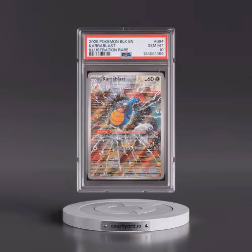 2025 Pokémon Blk EN-Black Bolt #094 Karrablast - Illustration Rare (PSA 10 GEM MINT)