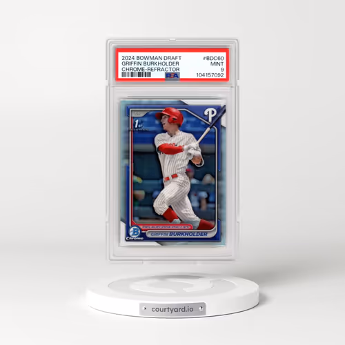 2024 Bowman Draft #BDC60 Griffin Burkholder - Chrome-Refractor (PSA 9 MINT)