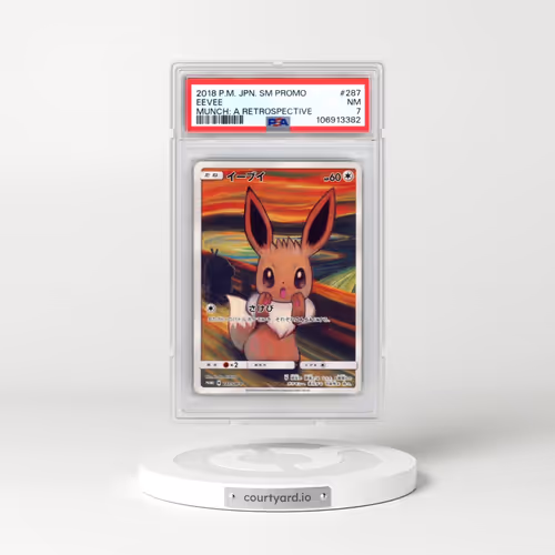 2018 Pokémon SM Promo #287 Eevee - Munch: A Retrospective (PSA 7 NM)
