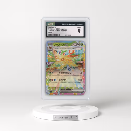 2024 Pokémon Sv8a-Terastal Fest EX #003 Leafeon EX - Holo (CGC 9 MINT)