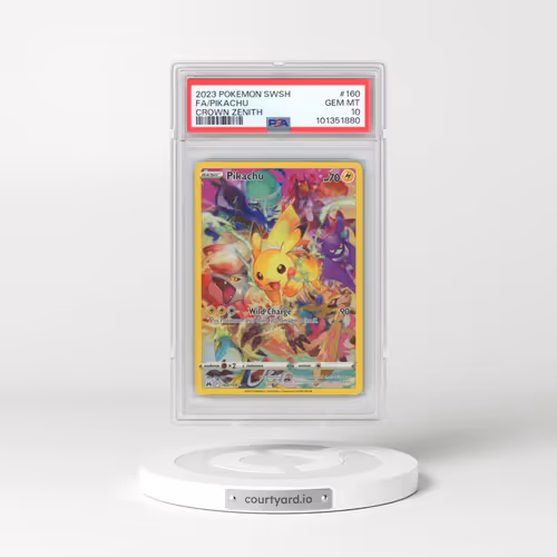 2023 Pokémon Sword and Shield Crown Zenith #160 Pikachu - Full Art (PSA 10 GEM MINT)