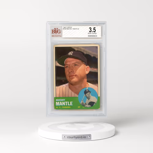 1963 Topps #200 Mickey Mantle (BVG 3.5 VG+)
