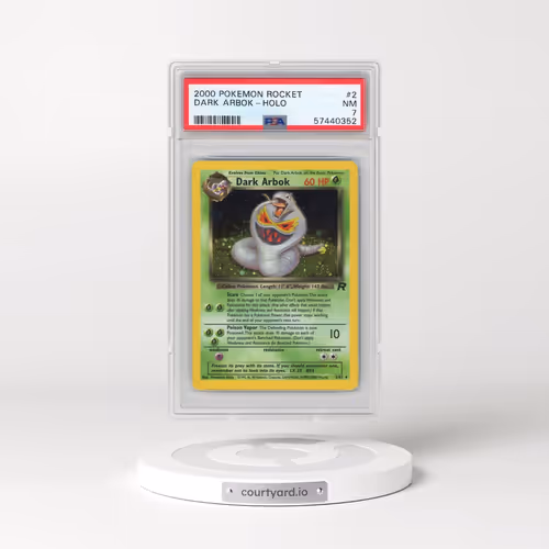 2000 Pokémon Rocket #2 Dark Arbok - Holo (PSA 7 NM)