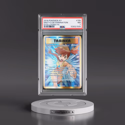 2016 Pokémon XY Evolutions #108 Misty's Determination - Full Art (PSA 7 NM)